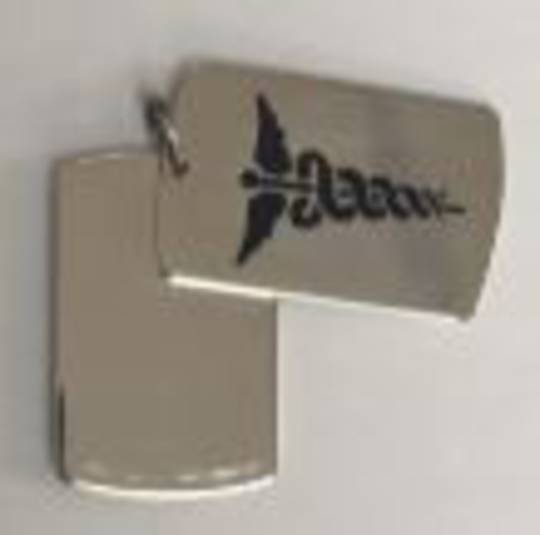 Stainless steel medical ID double dog tag